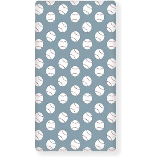 Amazon.com: QINBEIDU Baseball Blue Fitted Crib Sheet American Sport Championship Patch Sports Standard Crib Mattress Fitted Sheet Baby Toddler Bed Mattress Sheets for Boys Girls 28"x52" : Baby