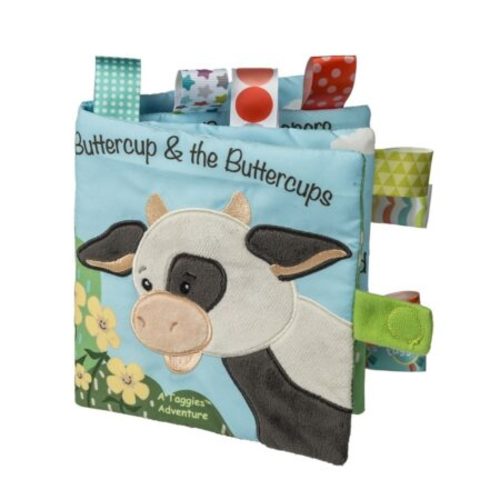Taggies Buttercup Cow Soft Book - 6" - Mary Meyer Stuffed Toys