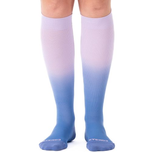 Comrad Nylon Knee High Socks - 15-20mmHg Graduated Compression Socks - Soft & Breathable Support Unisex Socks