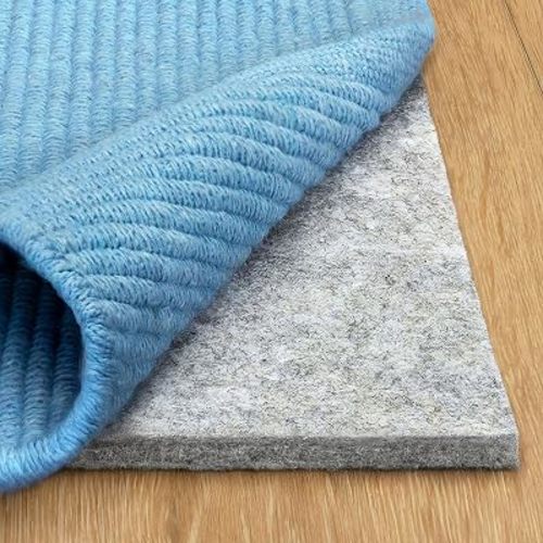 RUGPADUSA - Basics - 8'x10' - 1/4" Thick - 100% Felt - Protective Cushioning Rug Pad - Safe for All Floors and Finishes Including Hardwoods