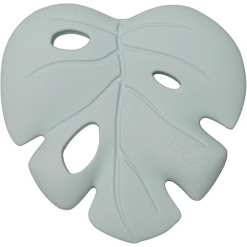 Loulou Lollipop Silicone Teether for Babies 4 Months and Up, Textured Teething Toy for Sore Gums, BPA-Free Food-Grade Silicone, Easy to Hold, Dishwasher & Freezer Safe, Monstera