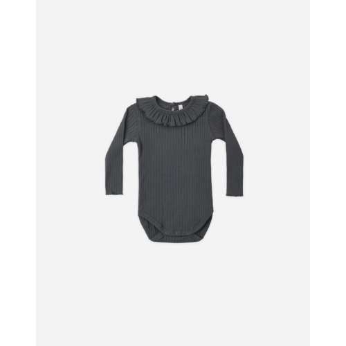 Ruffle Collar Bodysuit Midnight