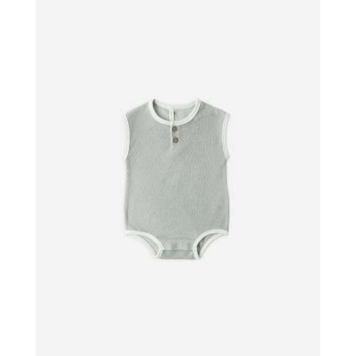 Terry Cloth Romper Sage