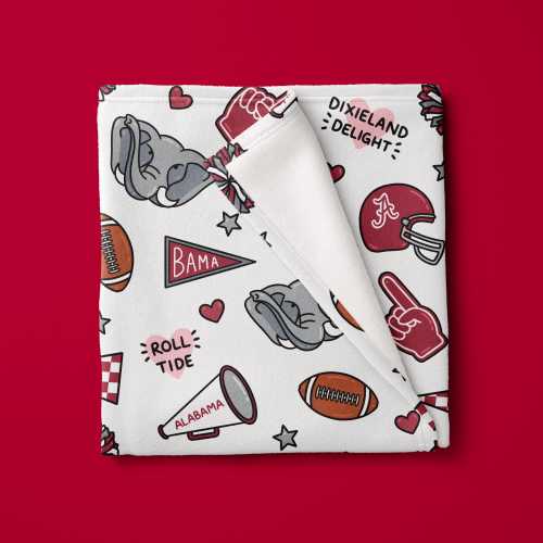 Alabama Football Baby Fleece Blanket