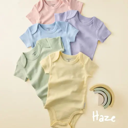 AVERY 5-Pack Short Sleeve Bodysuits