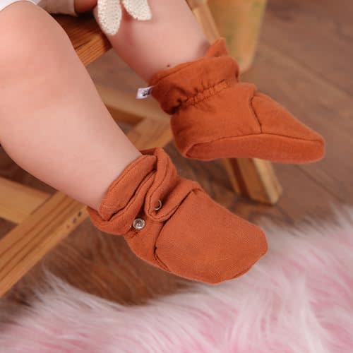 Baby Booties Organic Cotton Muslin Newborn Baby Slippers