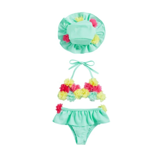 ALOHA Bikini with Sun Hat - Hazel & Bo