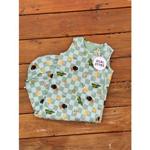 Green & Gold Rally Quilted Sleep Sack [2.5 Tog]