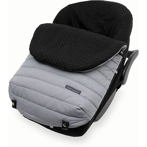 Little Unicorn Infant Car Seat Footmuff – Weather-Resistant Baby Bunting Bag with Magnetic Closure, Non-Slip Backing & Open Harness Design – Universal Fit Winter Cover for Baby Car Seat & Stroller