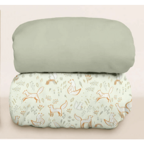 Isla Fitted Mini Crib Sheets (Foxtrot)