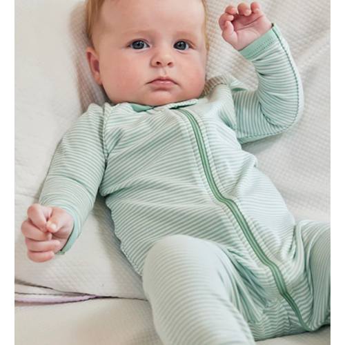 LAKE | Baby | Pima Cotton Pajamas | Parisian Green Baby Sleeper