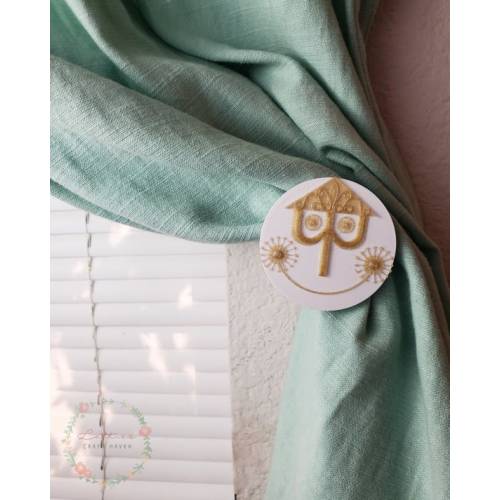 Happy Clock Face Curtain Holdbacks SET of 2 - Etsy