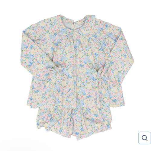 Mary Charlotte Floral Millefleur Bloomer Set