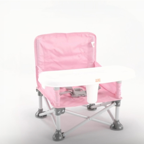 Bright Starts Pop N Sit Portable Booster Seat - Pink: 3-Point Harness, Maximum Weight Capacity 37 lbs, Metal Material