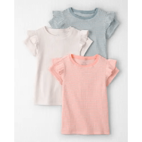 Toddler Girl 3-Pack Organic Cotton Tees  - Little Planet | Carter's