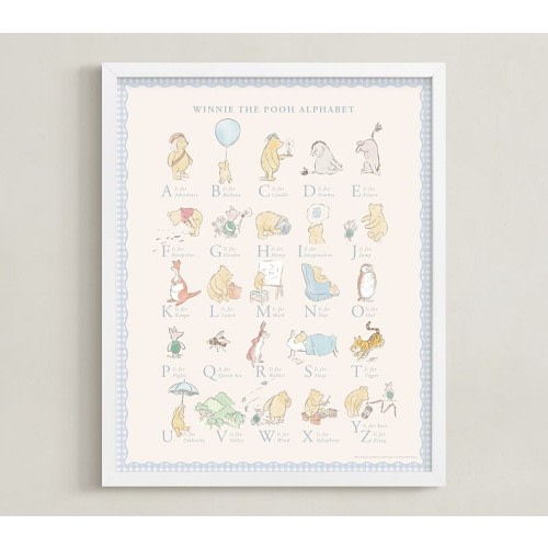 Minted® Disney's Winnie the Pooh Alphabet Framed Wall Art by Sabrin Deirani