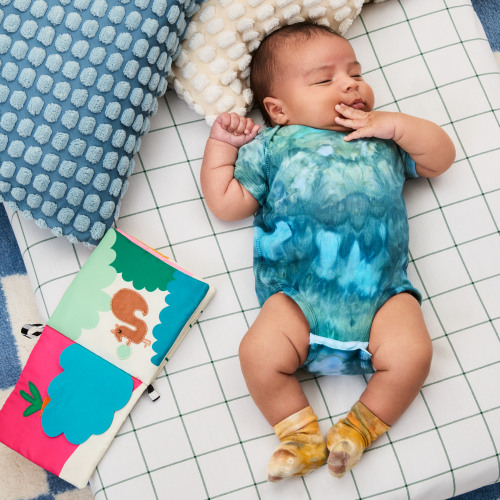 Ice-Dyed Baby Bodysuits