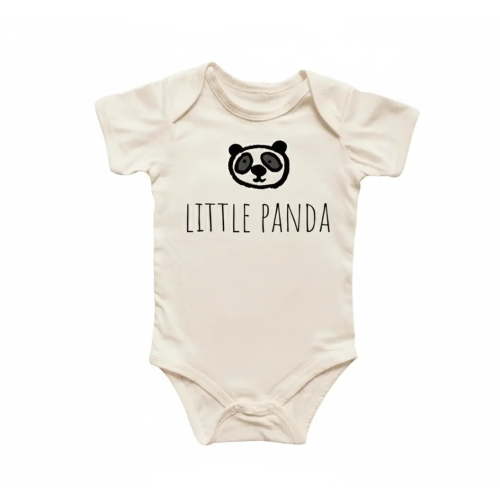 Panda Bear Newborn Baby Bodysuit