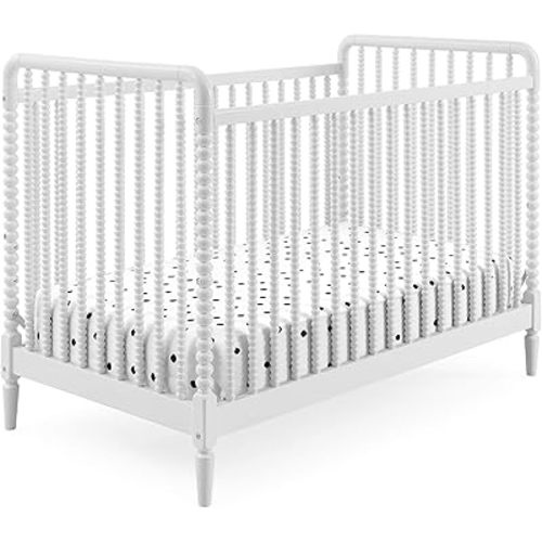Delta Children Saint 4-in-1 Convertible Crib - Greenguard Gold Certified, Bianca White