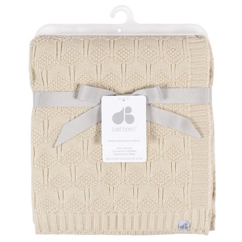 Just Born Baby Sweater Knit Blanket