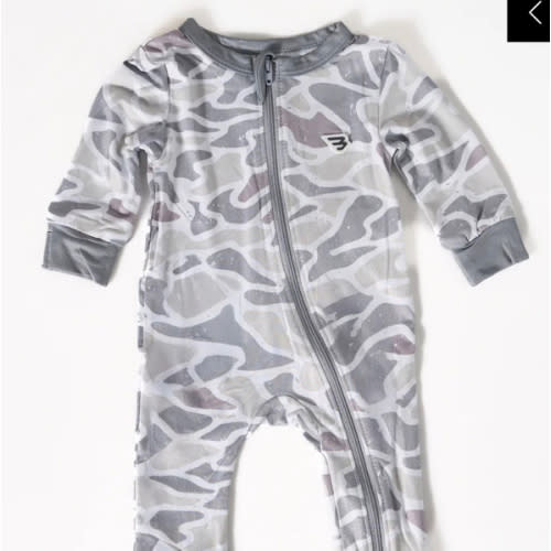 Baby Zip Up - White Camo – BURLEBO 3-6M