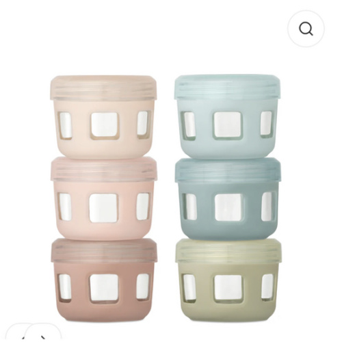 Clean Start Baby Glass Food Jars | Non Toxic | Protective Sleeve – Ello