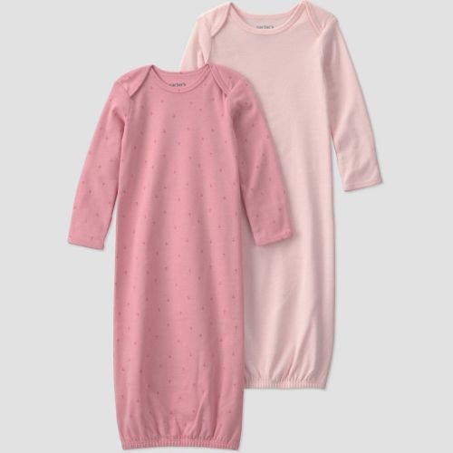 Carter's Just One You® Baby Girls' Long Sleeve Nightgown - Pink Newborn