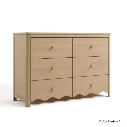 Casablanca® 6 Drawer Dresser | Storkcraft Color: Driftwood
