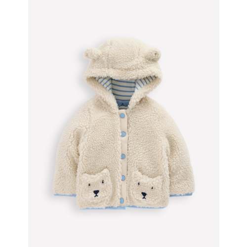 Girls Borg Fleece-Oatmeal Bears