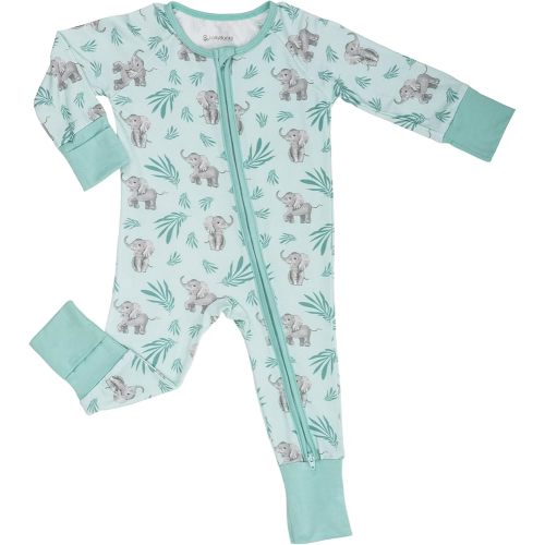 LollyBanks Baby Pajamas, 2-Way Zipper Infant Romper, 95% Viscose Made from Bamboo and 5% Spandex, Baby Sleepers