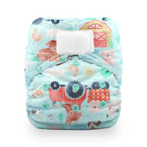 Best Rated All in One Cloth Diaper | Natural Cotton + Hemp | One Size