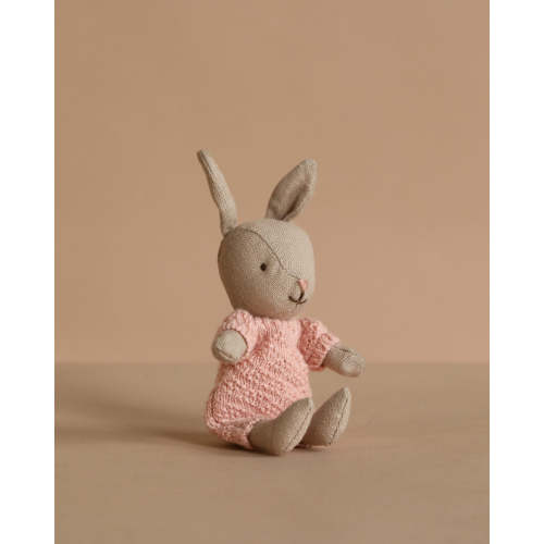 Maileg Rabbit Micro - Sand - Rose Knitted Suit– Odin Parker