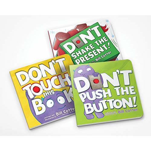 Don't Push the Button Gift Set: Interactive Storytime Books for Toddlers