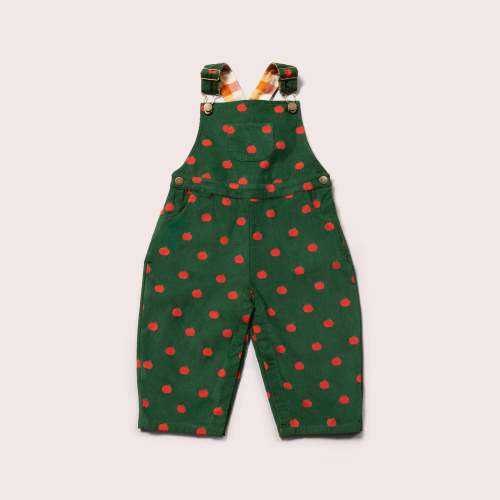 Apple Printed Classic Corduroy Dungarees – Little Green Radicals