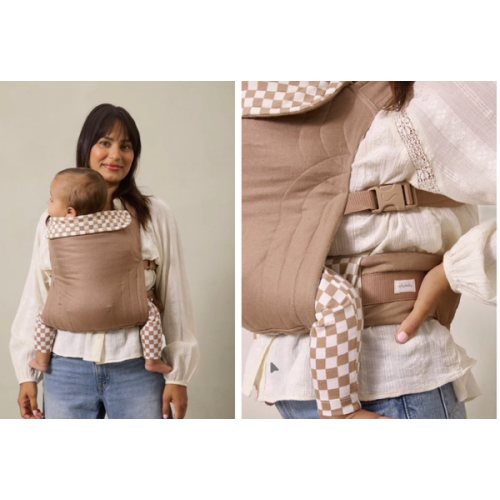Almondine Chequer Soft Buckle Carrier