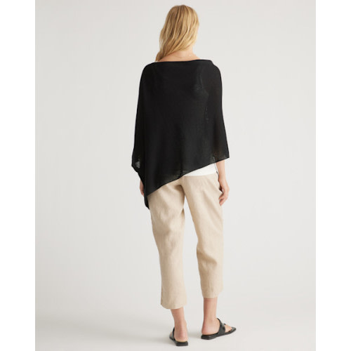Lightweight Cotton Cashmere Nursing Shawl in Black or Olive