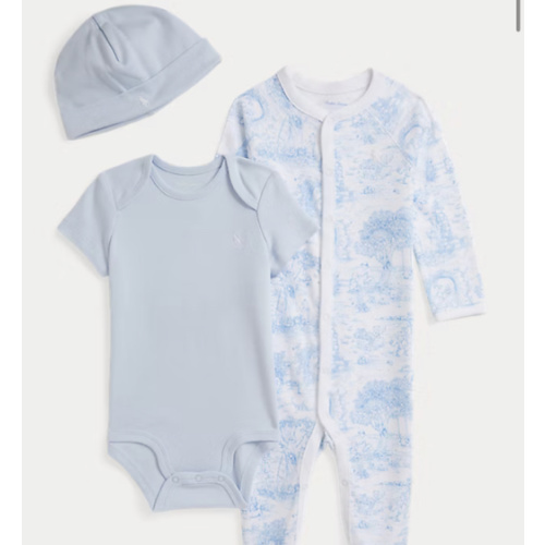 Toile Cotton 3-Piece Gift Set
