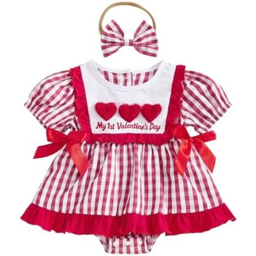 BemeyourBBs Newborn Baby Girl Easter Outfit My First Easter Romper Dress Cute Infant Girl Clothes