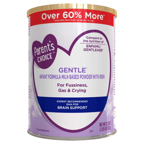 Parent's Choice Gentle Infant Formula Powder with Iron; for Fussiness, Gas and Crying, 32.8 oz Canister HSA/FSA Eligible
