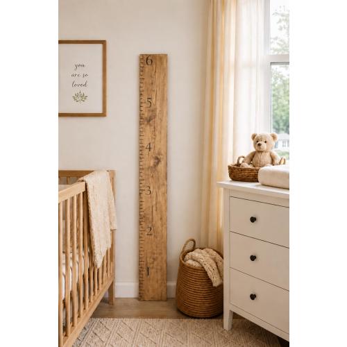 Personalized Wooden Growth Chart Ruler, Custom Kids Height Chart, Nursery Wall Decor, Baby Shower Gift, Engraved Growth Chart, Keepsake Gift