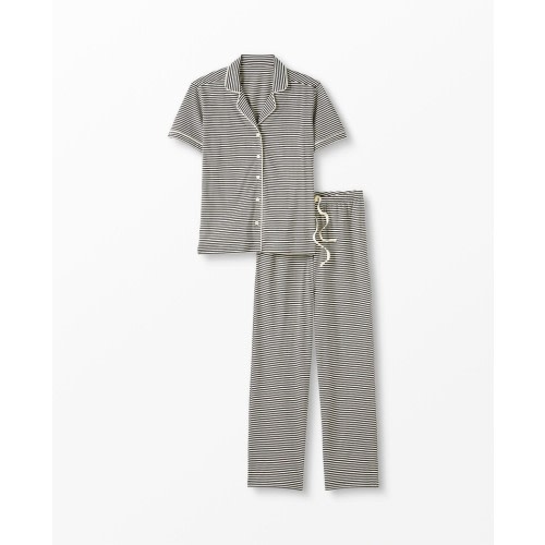 Women's Pima Cotton Button Up Pajama Set