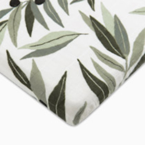 babyletto All-Stages Bassinet Sheet - Olive Branches