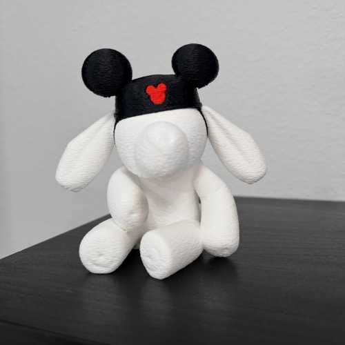 Mickey Evie Plush Inspired Figure | Disney Inspired Character Decor | 3D Printed Collectible | Mouse Shelf Decor | Disney Fan Gift