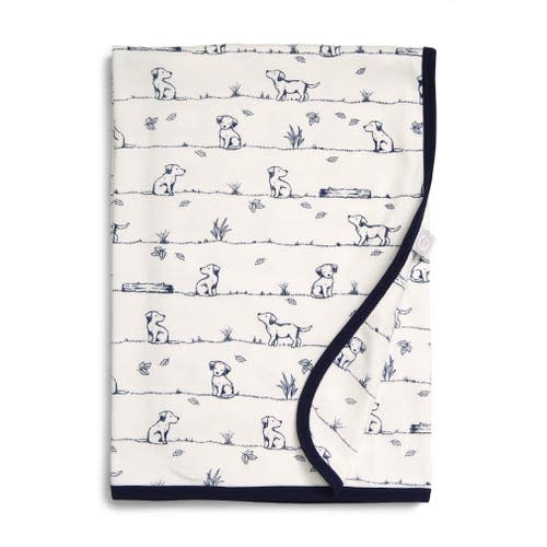 Puppy Toile Receiving Blanket