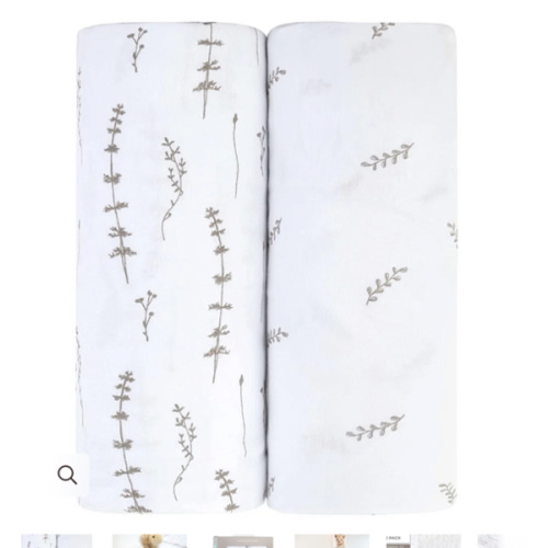 Forest Grey Changing Pad Cover | Cradle Sheet Set – Ely's & Co.