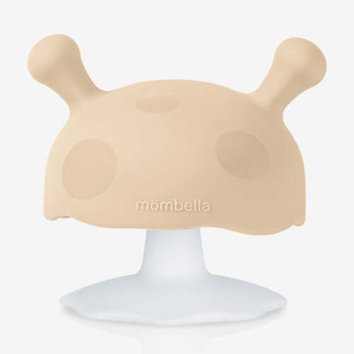 Mombella Mimi Mushroom Teether - Baby Safe Silicone Teething Toy with – Mombella (Color: Old Roze)