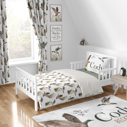 Boy Bedding Set, Duck Hunting Bedding Set, Personalized Comforter, Toddler Bedding Set Boy, Twin Duvet Cover, Queen, King, Mallard Duck Room
