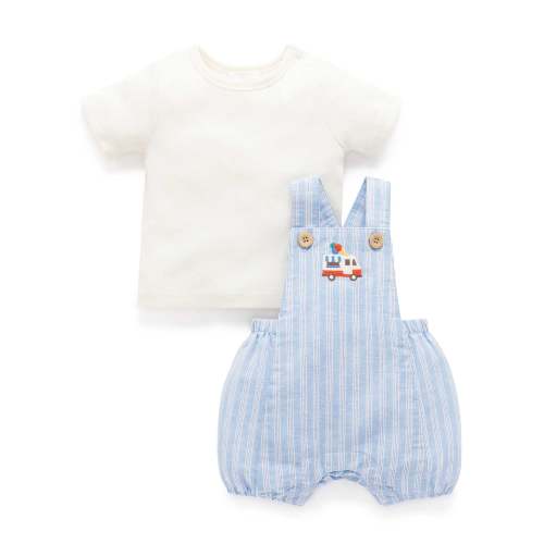 Blue Laguna Overall Set - Baby Sets - Purebaby - Purebaby