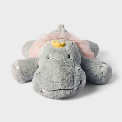 14" Princess Hippo Stuffed Animal - Gigglescape™