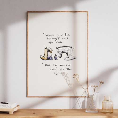 Charlie Mackesy Print, The boy the mole the fox and the horse high quality print. Framed Charlie Mackesy Print for kids room, nursery.